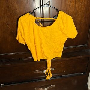 Orange crop top/open back t shirt from Target, tag still on it! Never worn